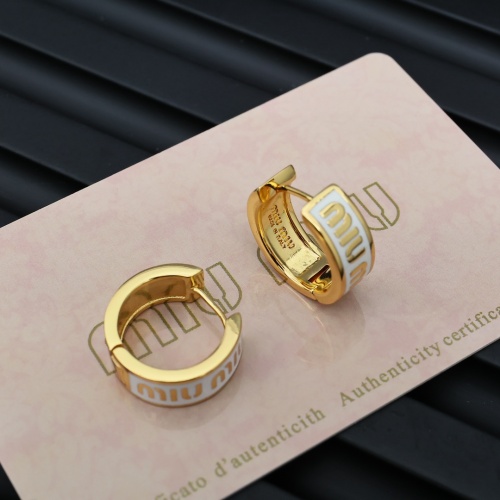 Replica MIU MIU Earrings For Women #1261954 $27.00 USD for Wholesale