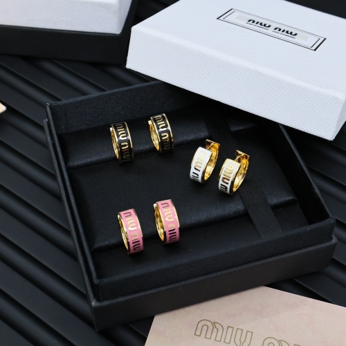 Replica MIU MIU Earrings For Women #1261956 $27.00 USD for Wholesale