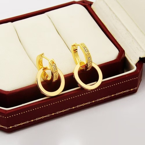 Replica Cartier Earrings For Women #1261960 $29.00 USD for Wholesale