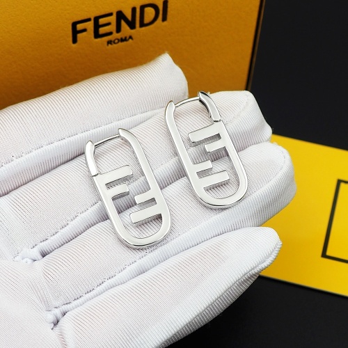 Replica Fendi Earrings For Women #1262142 $25.00 USD for Wholesale