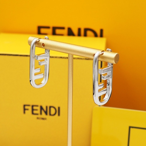 Replica Fendi Earrings For Women #1262142 $25.00 USD for Wholesale