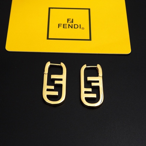 Wholesale Fendi Earrings For Women #1262143 $25.00 USD, Wholesale Quality Replica Fendi Earrings