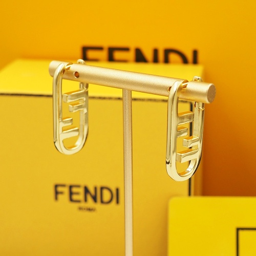 Replica Fendi Earrings For Women #1262143 $25.00 USD for Wholesale