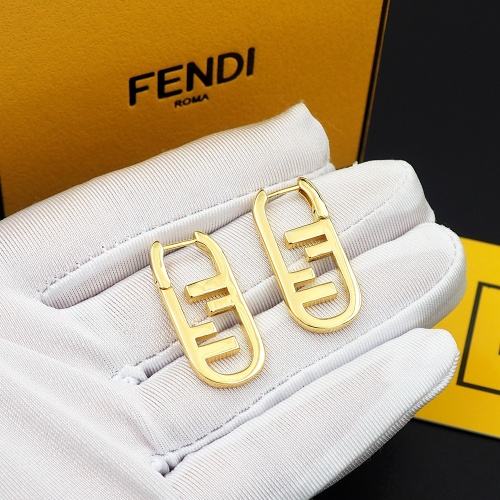 Replica Fendi Earrings For Women #1262143 $25.00 USD for Wholesale