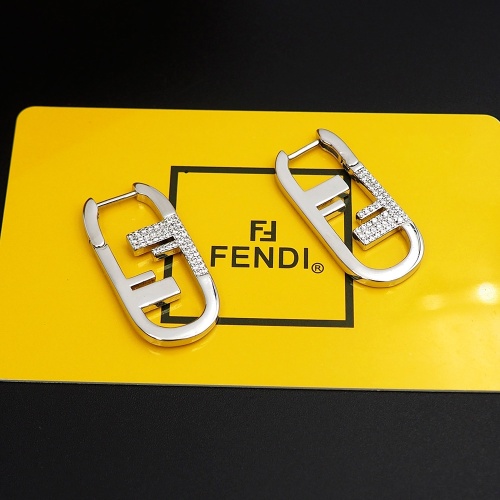 Replica Fendi Earrings For Women #1262144 $25.00 USD for Wholesale