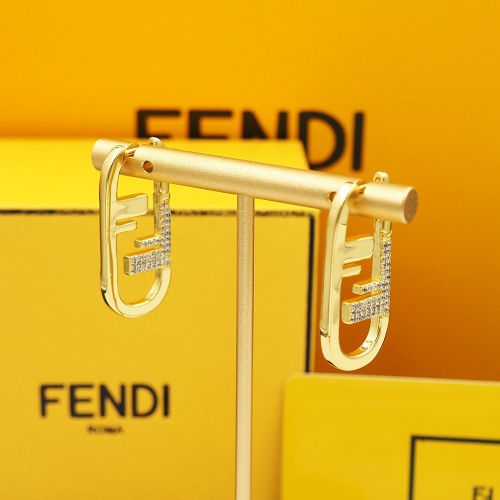 Replica Fendi Earrings For Women #1262145 $25.00 USD for Wholesale