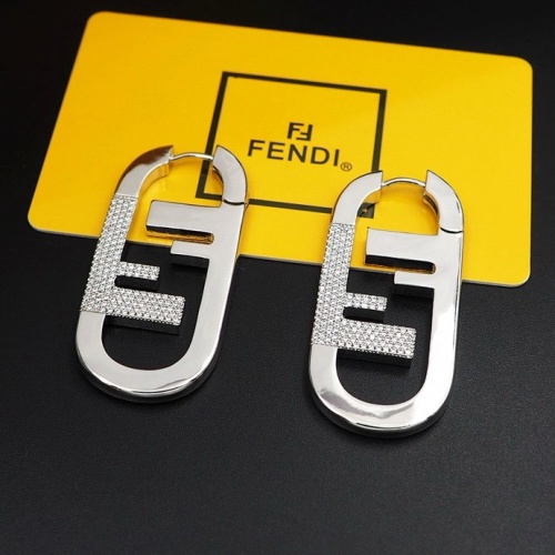 Wholesale Fendi Earrings For Women #1262146 $32.00 USD, Wholesale Quality Replica Fendi Earrings