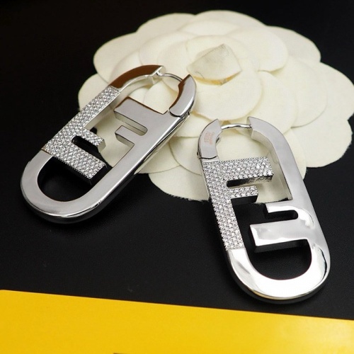 Replica Fendi Earrings For Women #1262146 $32.00 USD for Wholesale