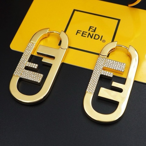 Wholesale Fendi Earrings For Women #1262147 $32.00 USD, Wholesale Quality Replica Fendi Earrings