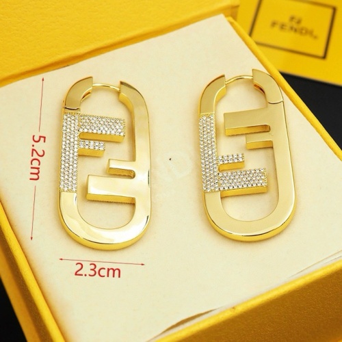 Replica Fendi Earrings For Women #1262147 $32.00 USD for Wholesale