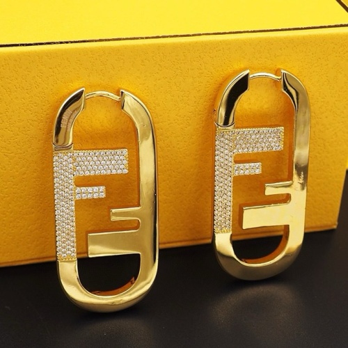 Replica Fendi Earrings For Women #1262147 $32.00 USD for Wholesale