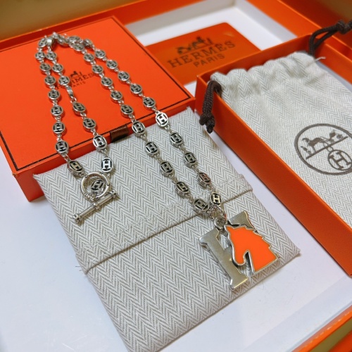 Wholesale Hermes Necklaces #1262152 $56.00 USD, Wholesale Quality Replica Hermes Necklaces