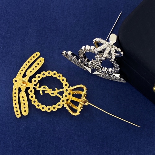 Replica Yves Saint Laurent Brooches For Women #1262696 $29.00 USD for Wholesale