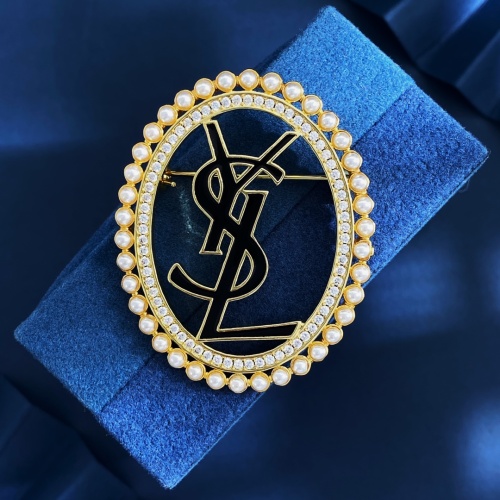 Replica Yves Saint Laurent Brooches For Women #1262702 $32.00 USD for Wholesale