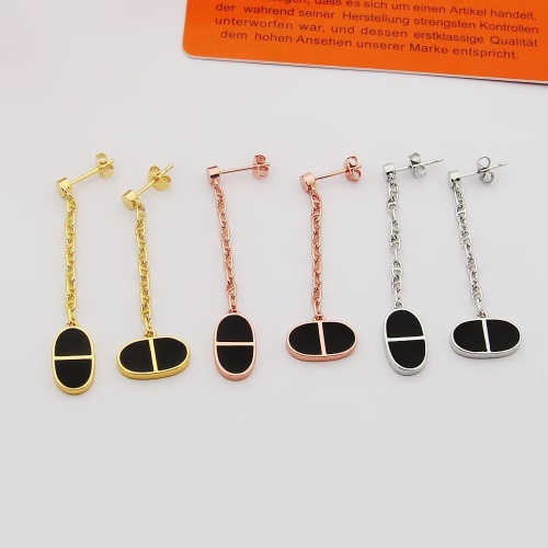 Replica Hermes Earrings For Women #1262744 $25.00 USD for Wholesale