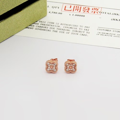 Wholesale Van Cleef &amp; Arpels Earrings For Women #1262761 $25.00 USD, Wholesale Quality Replica Van Cleef &amp; Arpels Earrings