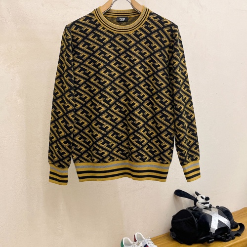 Wholesale Fendi Sweaters Long Sleeved For Men #1262824 $76.00 USD, Wholesale Quality Replica Fendi Sweaters