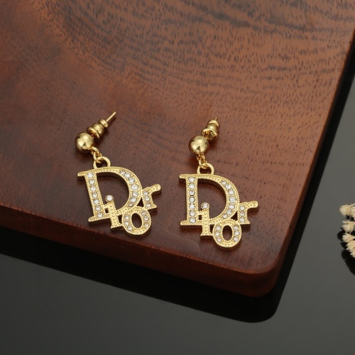 Replica Christian Dior Earrings For Women #1262986 $27.00 USD for Wholesale