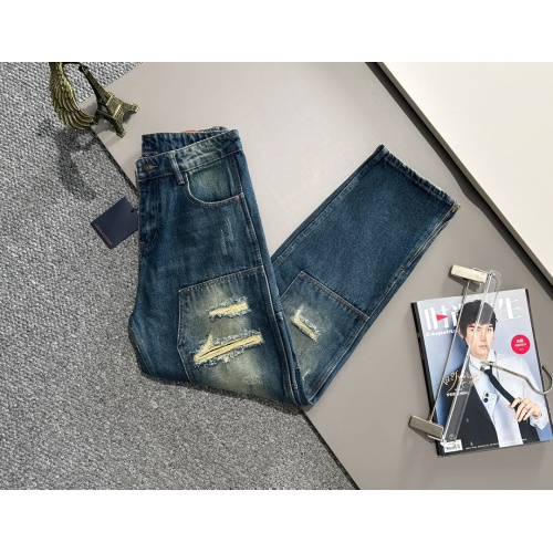 Replica Louis Vuitton LV Jeans For Men #1263043 $82.00 USD for Wholesale