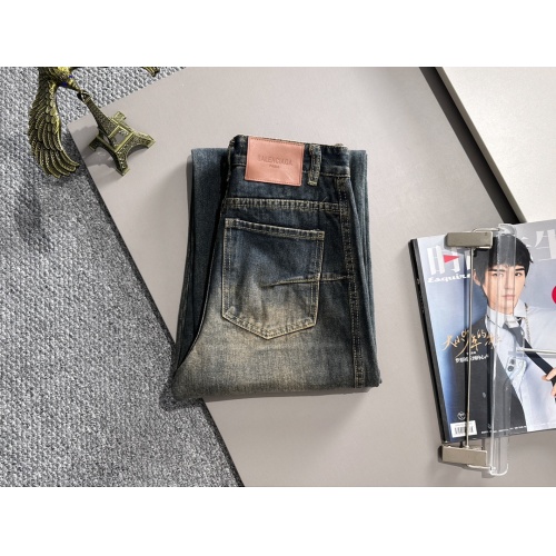 Replica Balenciaga Jeans For Men #1263071 $82.00 USD for Wholesale