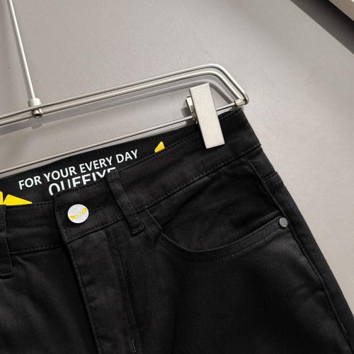 Replica Fendi Jeans For Men #1263148 $76.00 USD for Wholesale