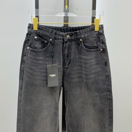 Replica Fendi Jeans For Men #1263151 $85.00 USD for Wholesale