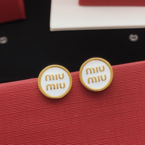 Wholesale MIU MIU Earrings For Women #1263154 $27.00 USD, Wholesale Quality Replica MIU MIU Earrings