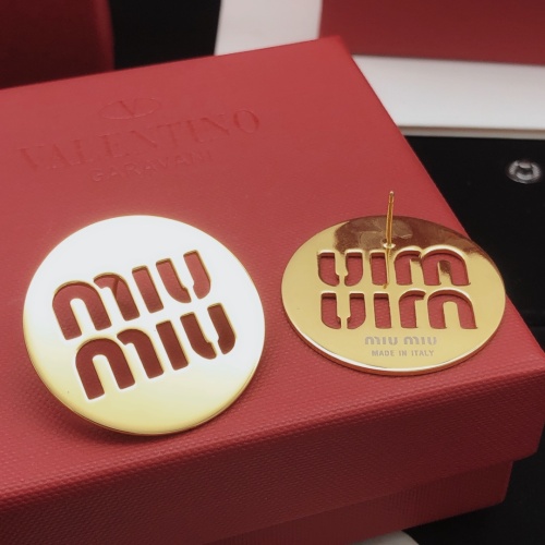 Replica MIU MIU Earrings For Women #1263156 $32.00 USD for Wholesale