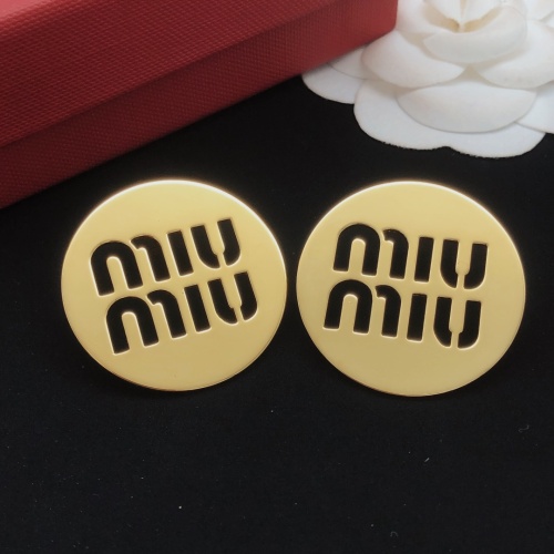 Replica MIU MIU Earrings For Women #1263156 $32.00 USD for Wholesale