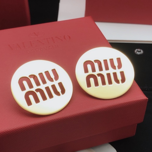 Replica MIU MIU Earrings For Women #1263156 $32.00 USD for Wholesale