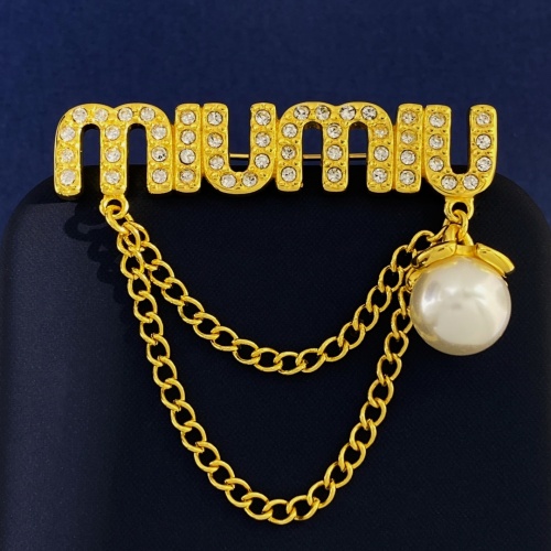 Wholesale MIU MIU Brooches For Women #1263214 $29.00 USD, Wholesale Quality Replica MIU MIU Brooches