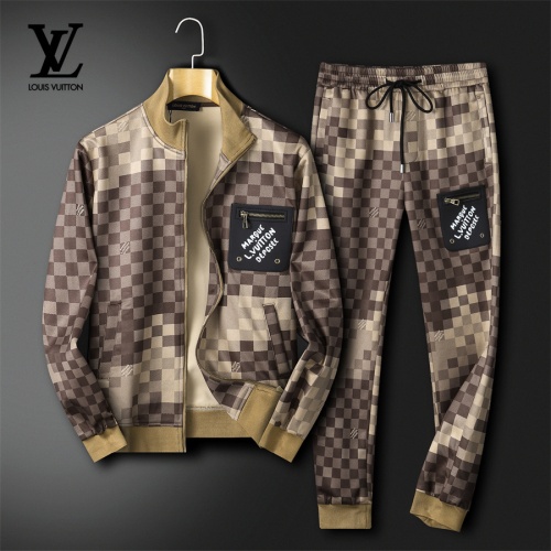 Wholesale Louis Vuitton LV Tracksuits Long Sleeved For Men #1263286 $85.00 USD, Wholesale Quality Replica Louis Vuitton LV Tracksuits