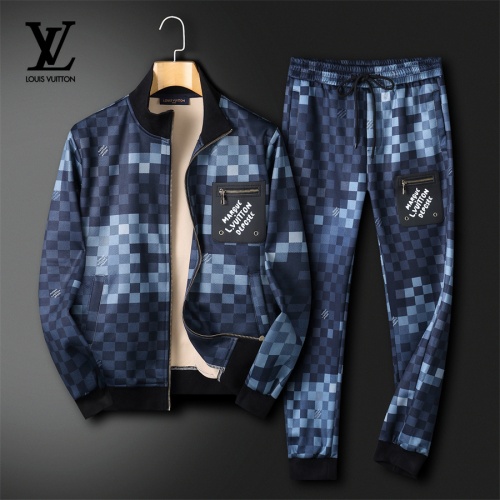 Wholesale Louis Vuitton LV Tracksuits Long Sleeved For Men #1263287 $85.00 USD, Wholesale Quality Replica Louis Vuitton LV Tracksuits