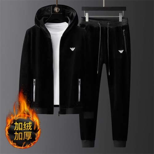 Wholesale Armani Tracksuits Long Sleeved For Men #1263296 $98.00 USD, Wholesale Quality Replica Armani Tracksuits