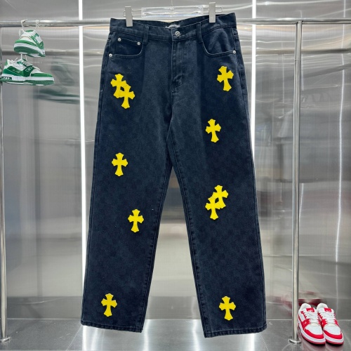 Wholesale Chrome Hearts Jeans For Unisex #1263304 $60.00 USD, Wholesale Quality Replica Chrome Hearts Jeans