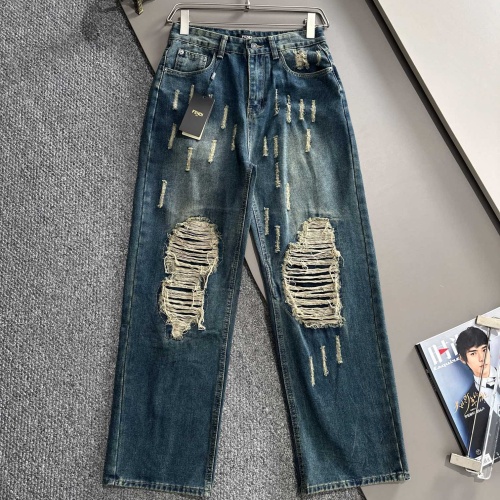 Wholesale Fendi Jeans For Men #1263306 $82.00 USD, Wholesale Quality Replica Fendi Jeans