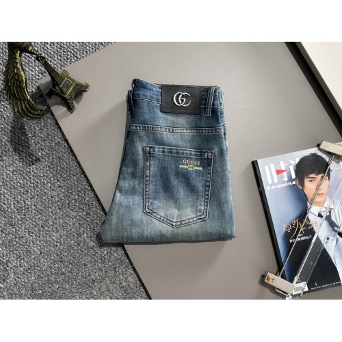 Replica Gucci Jeans For Men #1263313 $82.00 USD for Wholesale