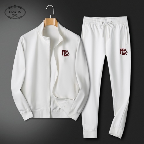 Wholesale Prada Tracksuits Long Sleeved For Men #1263325 $80.00 USD, Wholesale Quality Replica Prada Tracksuits