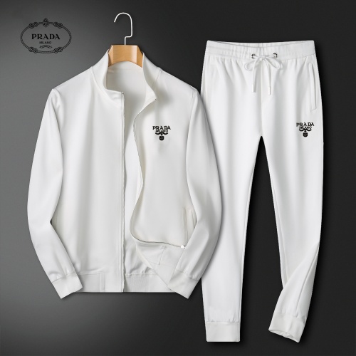 Wholesale Prada Tracksuits Long Sleeved For Men #1263356 $80.00 USD, Wholesale Quality Replica Prada Tracksuits