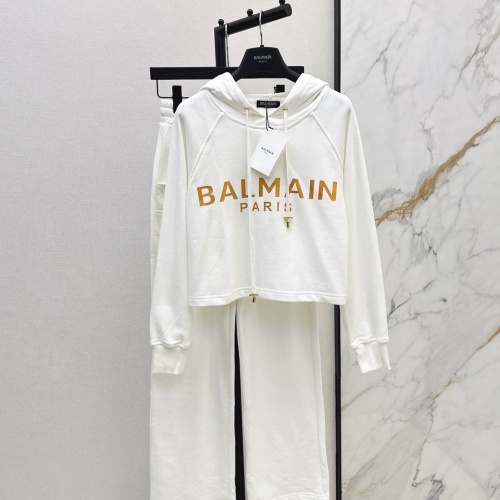 Replica Balmain Tracksuits Long Sleeved For Women #1263392 $108.00 USD for Wholesale