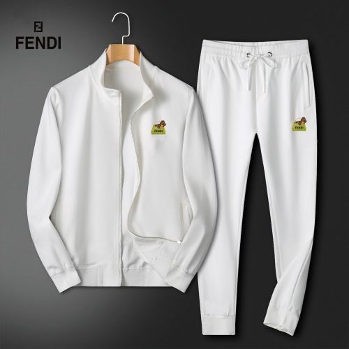 Wholesale Fendi Tracksuits Long Sleeved For Men #1263397 $80.00 USD, Wholesale Quality Replica Fendi Tracksuits