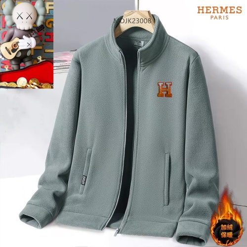 Wholesale Hermes Jackets Long Sleeved For Men #1263453 $64.00 USD, Wholesale Quality Replica Hermes Jackets