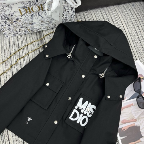 Replica Christian Dior Jackets Long Sleeved For Women #1263543 $108.00 USD for Wholesale