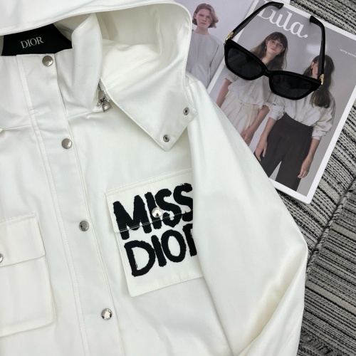 Replica Christian Dior Jackets Long Sleeved For Women #1263544 $108.00 USD for Wholesale