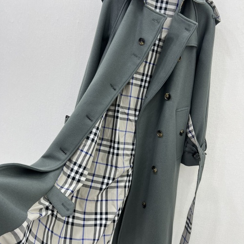 Replica Burberry Trench Coat Long Sleeved For Women #1263610 $225.00 USD for Wholesale