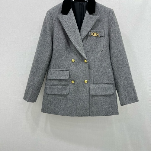 Wholesale Celine Jackets Long Sleeved For Women #1263651 $132.00 USD, Wholesale Quality Replica Celine Jackets