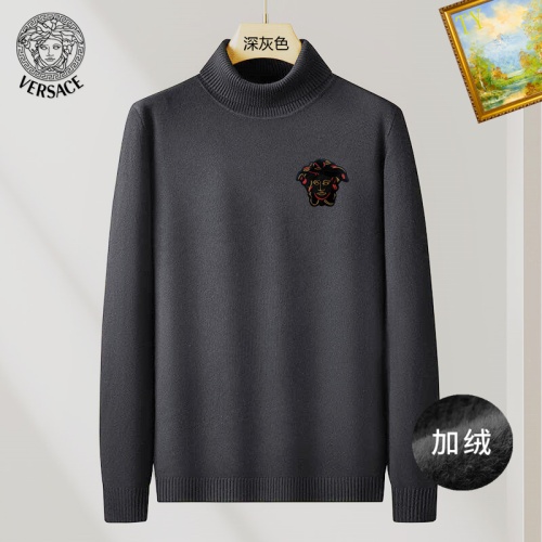 Wholesale Versace Sweaters Long Sleeved For Men #1263680 $48.00 USD, Wholesale Quality Replica Versace Sweaters