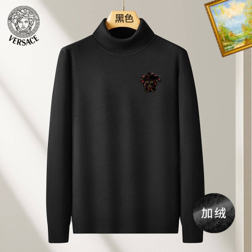 Wholesale Versace Sweaters Long Sleeved For Men #1263681 $48.00 USD, Wholesale Quality Replica Versace Sweaters