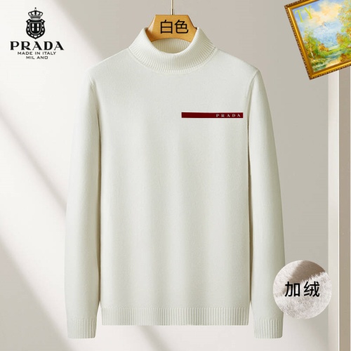 Wholesale Prada Sweater Long Sleeved For Men #1263710 $48.00 USD, Wholesale Quality Replica Prada Sweater