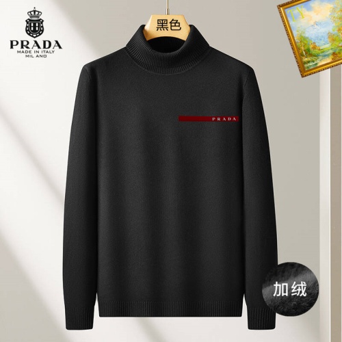 Wholesale Prada Sweater Long Sleeved For Men #1263713 $48.00 USD, Wholesale Quality Replica Prada Sweater